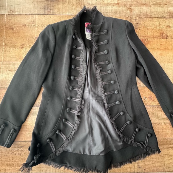 Zelda Jackets & Blazers - Black Military Style Women's Blazer